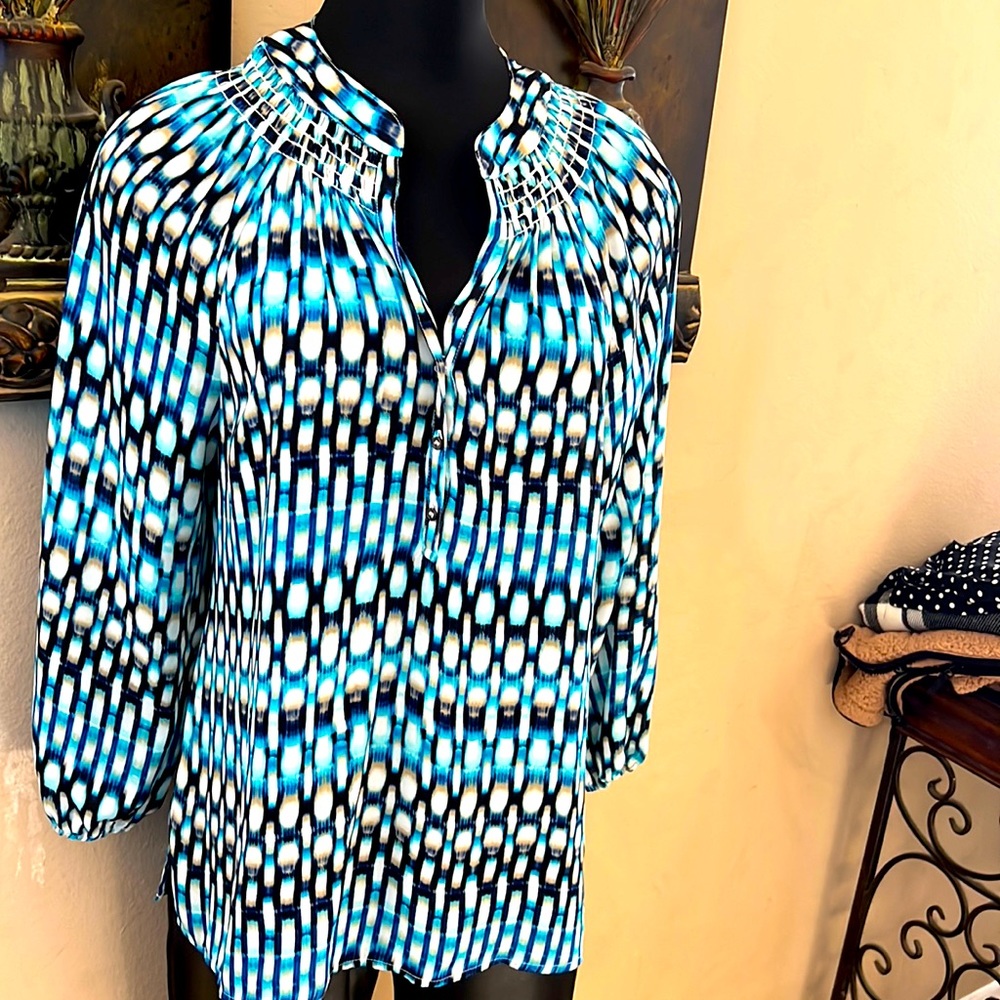 Chaus New York Multi Color Womens Top